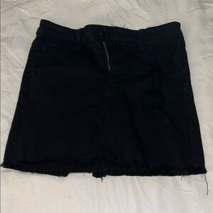Chic Black Denim Skirt